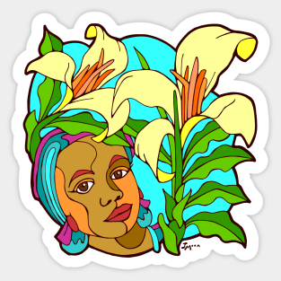 Queen Arum Lilies Sticker
